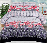 Pure Cotton King Size Bed Sheets – 3-Piece Soft & Breathable Bedding Set