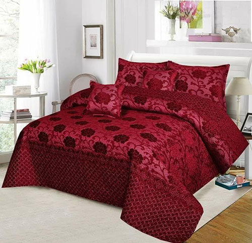 Palachi Bedsheet Complete Set 9 Pcs – Luxury Velvet Touch | Premium Bedding Set