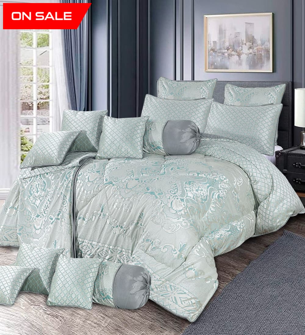 Palachi Bedsheet Complete Set 9 Pcs – Luxury Velvet Touch | Premium Bedding Set