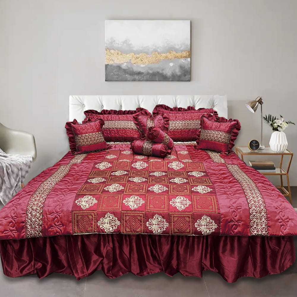 Luxury Bridal Bedset – 9 Piece Premium Set at Best Price