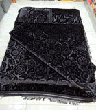 High Quality Embossed Blanket Set 4 Piece Double Size |
