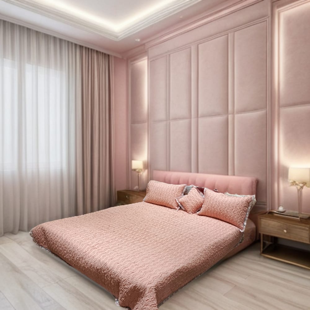 Imported Bedsheet 4 Piece Set – Premium Quality Soft Fabric | Elegant Bedding Set