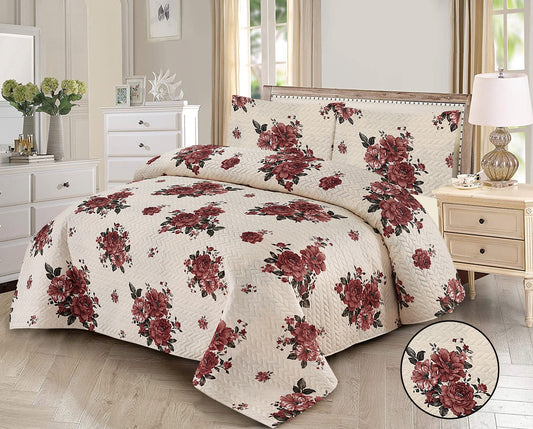 HK Fabrics 6-Piece Quilted Bedspread Set – King Size