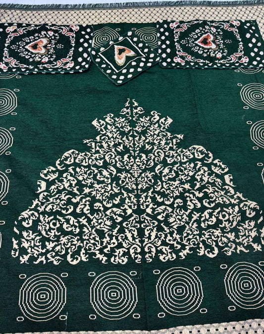 Luxury Jacquard Velvet Bedsheet King Size