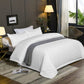 White Lining Comforter Set – 6 Piece Bedding Set