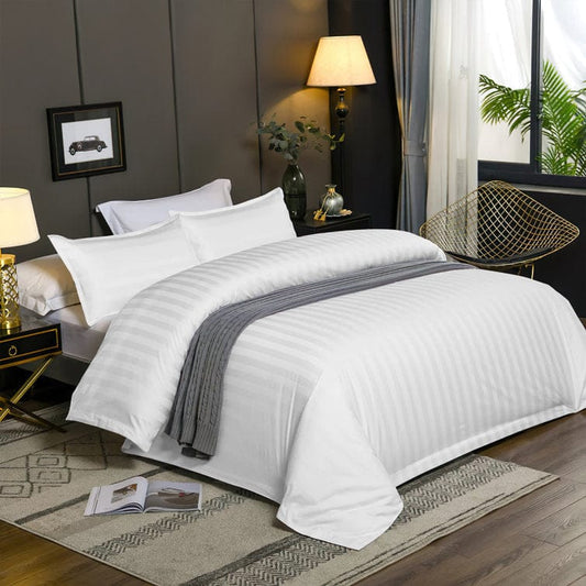 White Lining Comforter Set – 6 Piece Bedding Set