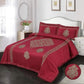 Luxury Laser Cutting Velvet Bedsheet 3-Piece Set – Soft, Elegant & Durable Bedding