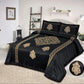 Luxury Laser Cutting Velvet Bedsheet 3-Piece Set – Soft, Elegant & Durable Bedding