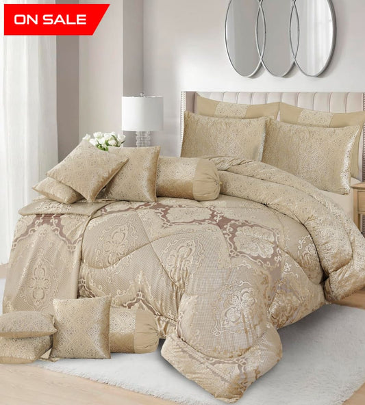 Palachi Bedsheet Complete Set 9 Pcs – Luxury Velvet Touch | Premium Bedding Set