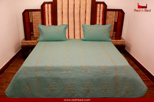 Luxury Quilted Bedsheet 3-Piece Set with Imritree.