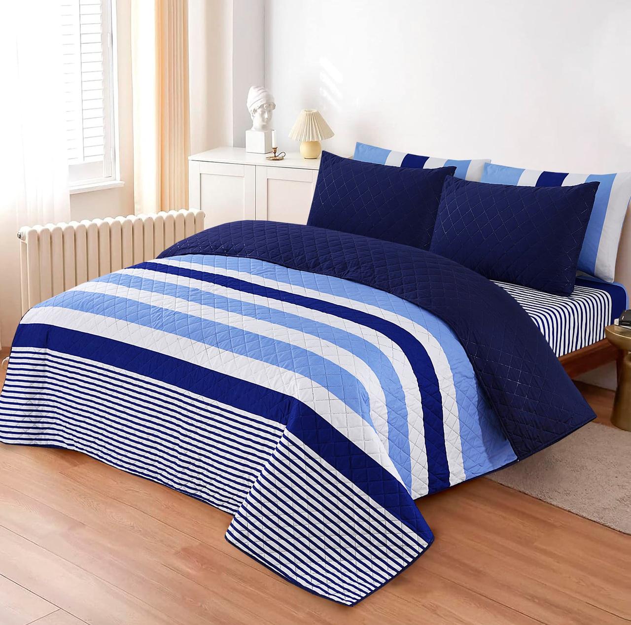 Luxury 6-Piece Micro Cotton Bedspread Set – Ultra Soft & Breathable Bedding