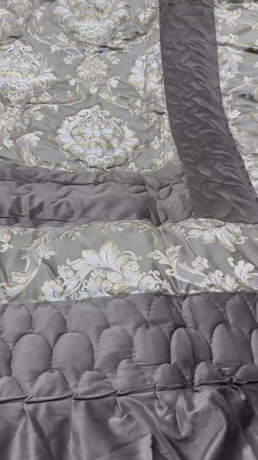 Shingai Velvet H Complete Bedding Set – 9 Piece Luxury Comforter Set